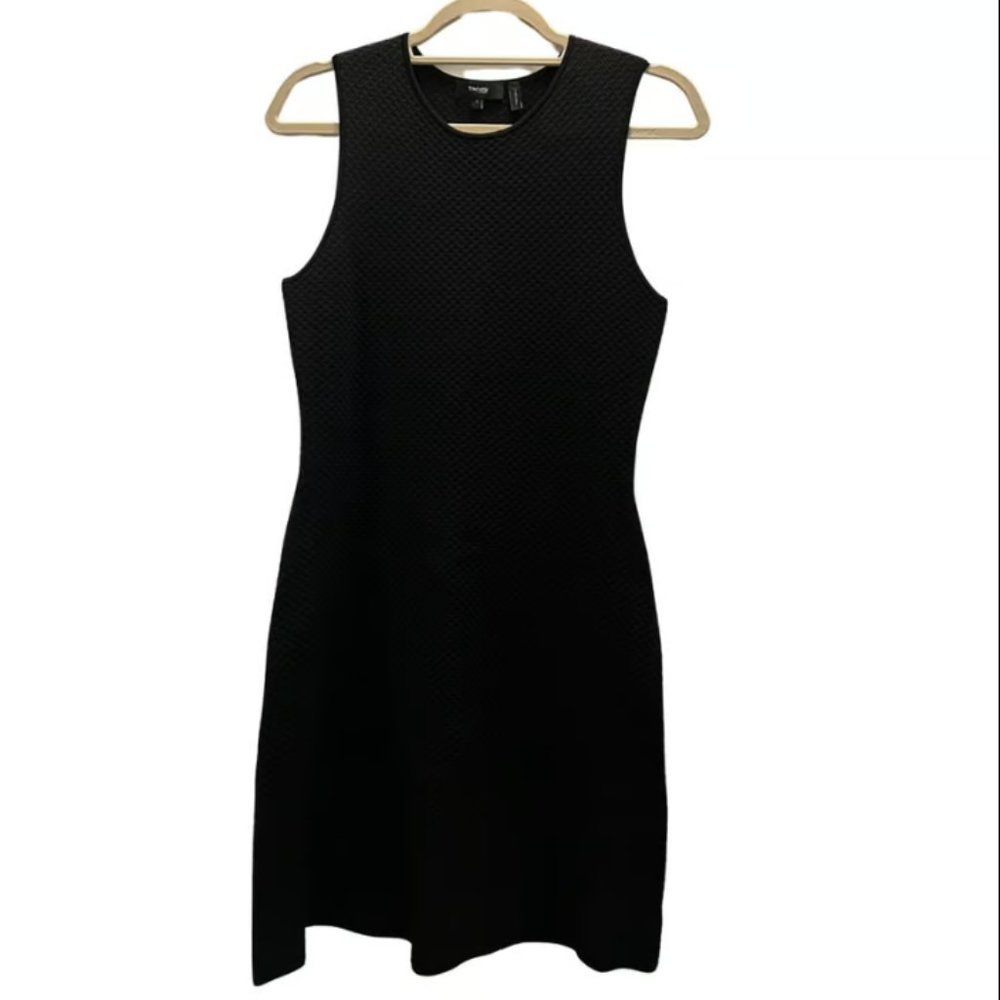 Theory black knit dress